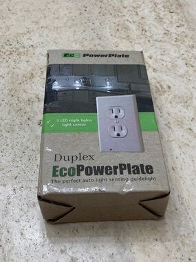 Duplex EcoPowerPlate - Wall Plate Night Light